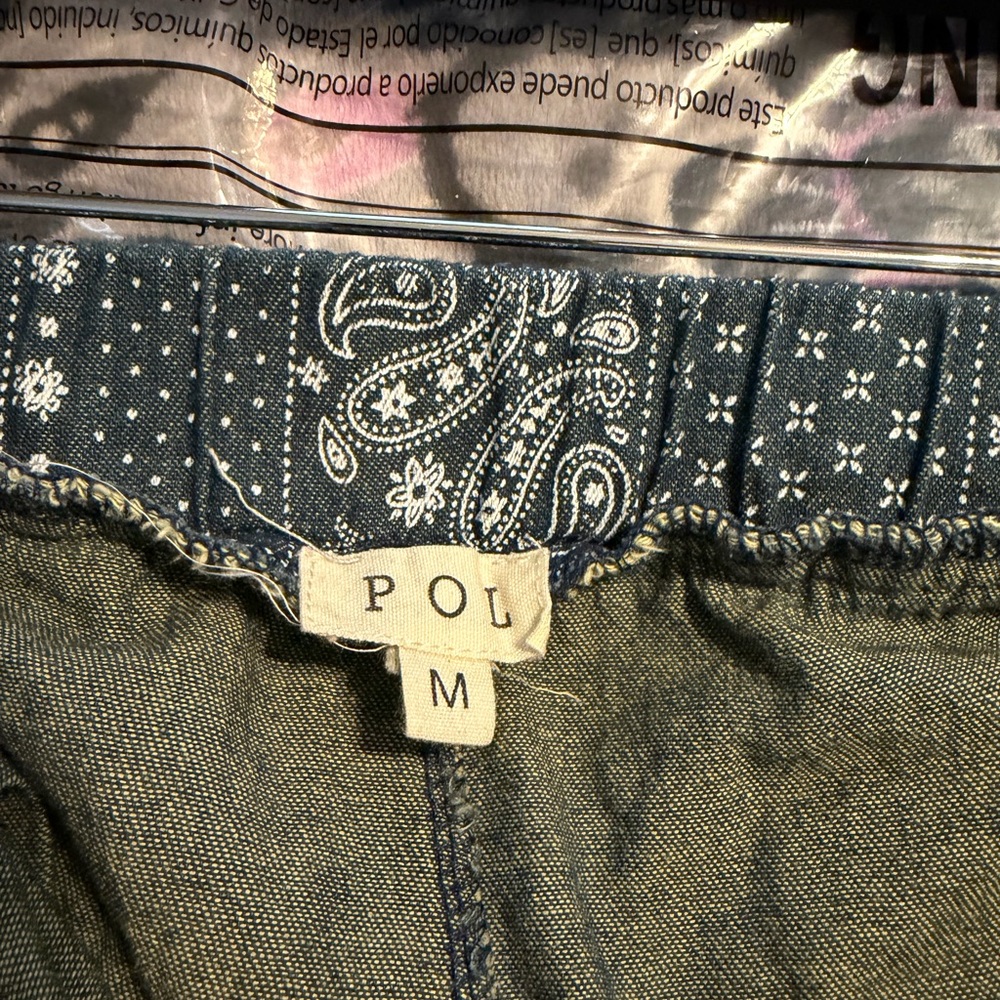 POL Starweave Patchwork Joggers With Crochet Deta… - image 6